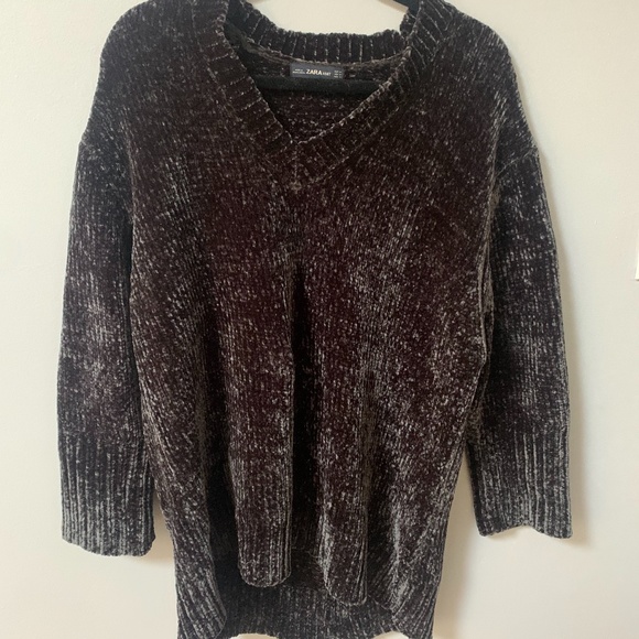 ADORABLE Zara Chenille Sweater - Picture 1 of 3